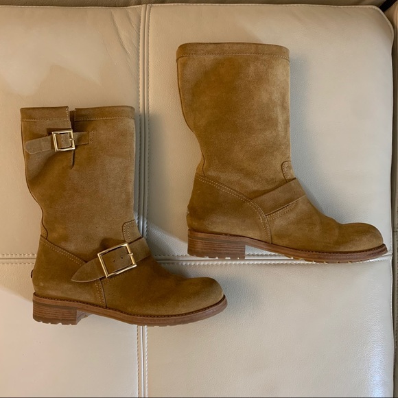 Jimmy Choo Suede Moto Boots - Picture 8 of 16